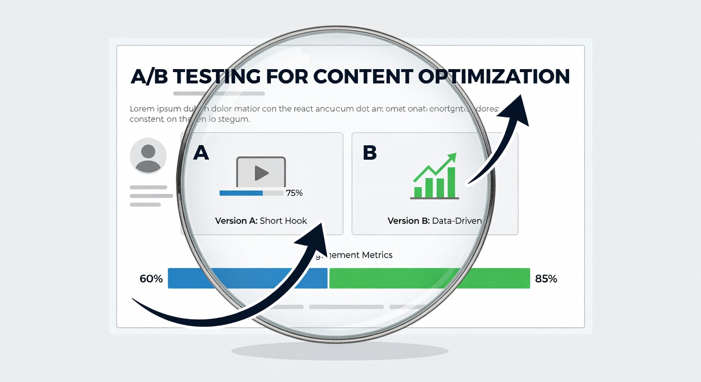 Content A/B testing across platforms