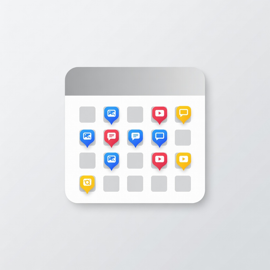 Content calendar illustration