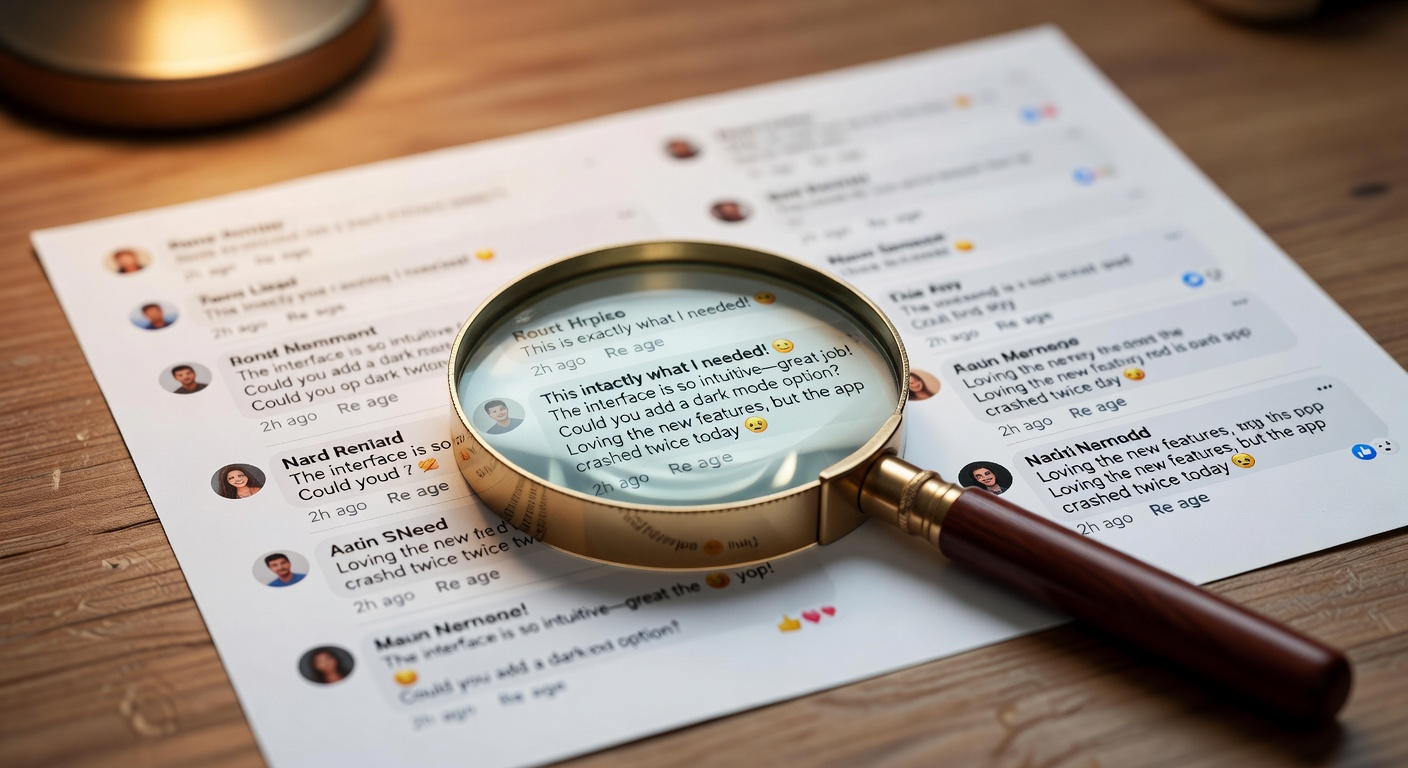 User feedback and analytics